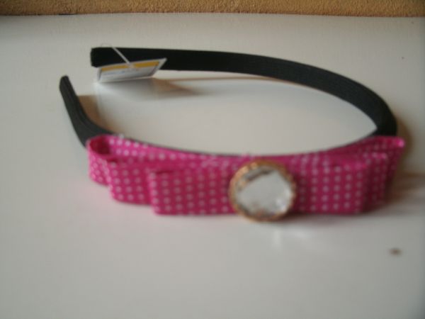 Arquinho de viés rosa